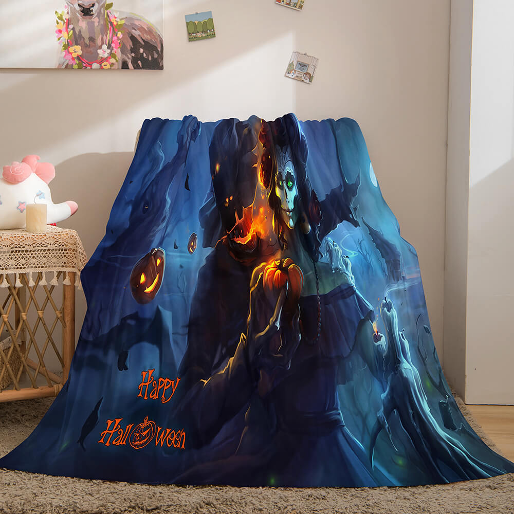 Halloween Flannel Caroset Throw Cosplay Blanket (Online Order Only)