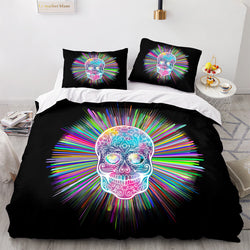 Halloween Horror Skeleton Skull Bedding Sets Quilt Covers Without Filler (Online Order Only)