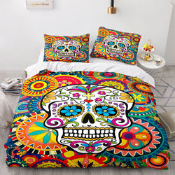 Halloween Horror Skeleton Skull Bedding Sets Quilt Covers Without Filler (Online Order Only)