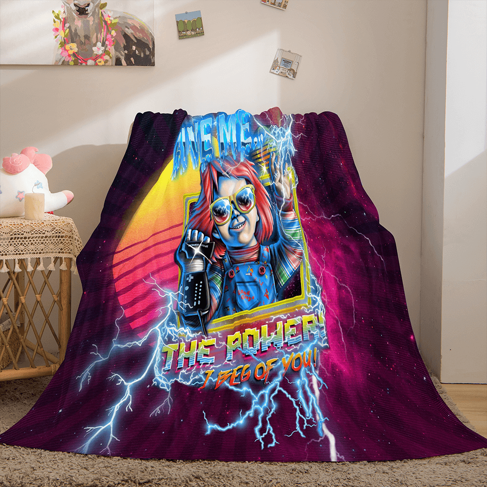 Halloween Horror Theme Flannel Fleece Throw Cosplay Blanket Sets (Online Order Only)
