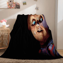 Halloween Horror Theme Flannel Fleece Throw Cosplay Blanket Sets (Online Order Only)