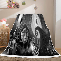 Halloween Horror Theme Flannel Fleece Throw Cosplay Blanket Sets (Online Order Only)