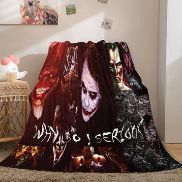 Halloween Horror Theme Flannel Fleece Throw Cosplay Blanket Sets (Online Order Only)
