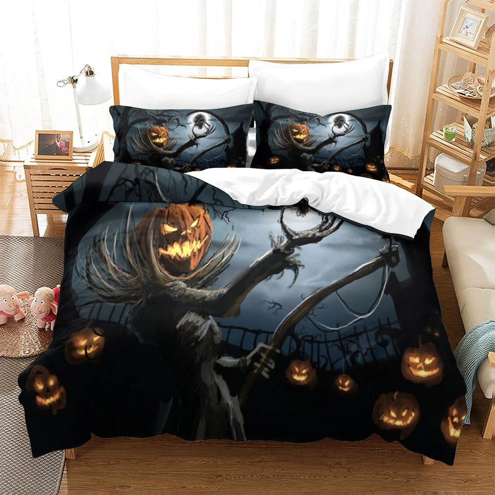 Halloween Pattern Bedding Set Quilt Cover Without Filler (Online Order Only)