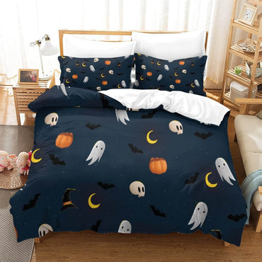 Halloween Pattern Bedding Set Quilt Cover Without Filler (Online Order Only)