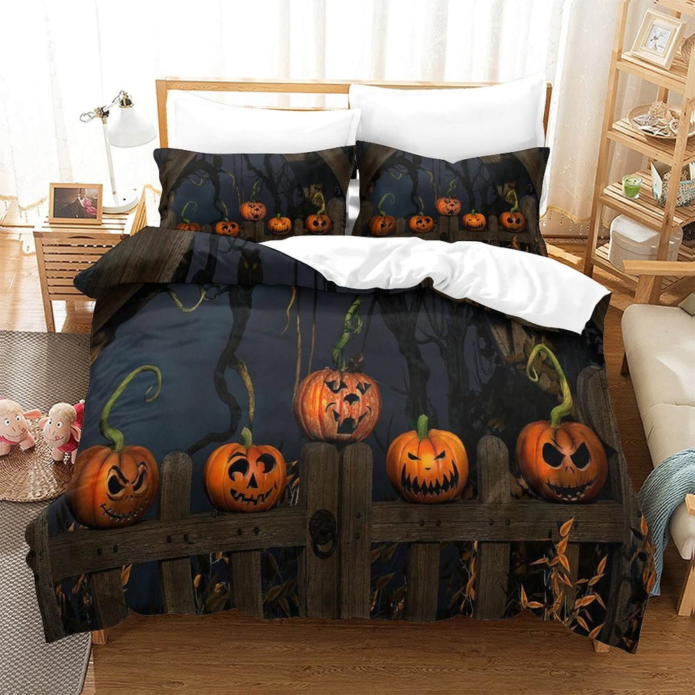 Halloween Pattern Bedding Set Quilt Cover Without Filler (Online Order Only)