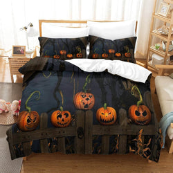 Halloween Pattern Bedding Set Quilt Cover Without Filler (Online Order Only)