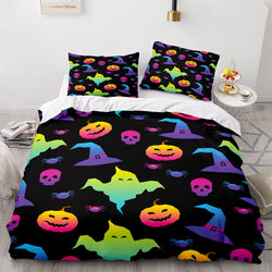 Halloween Pumpkin Cosplay Bedding Set Quilt Cover (Online Order Only)