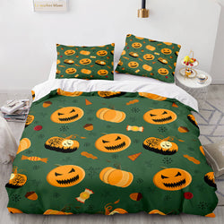 Halloween Pumpkin Cosplay Bedding Set Quilt Cover (Online Order Only)