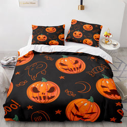 Halloween Pumpkin Cosplay Bedding Set Quilt Cover (Online Order Only)