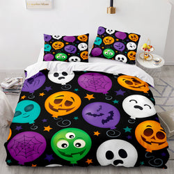 Halloween Pumpkin Cosplay Bedding Set Quilt Cover (Online Order Only)
