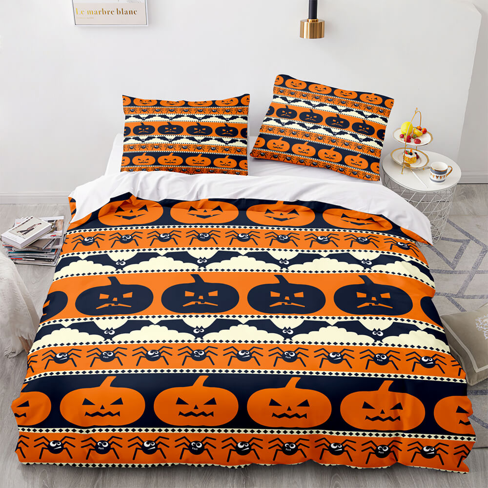 Halloween Pumpkin Cosplay Bedding Set Quilt Cover (Online Order Only)