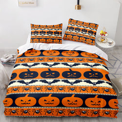 Halloween Pumpkin Cosplay Bedding Set Quilt Cover (Online Order Only)