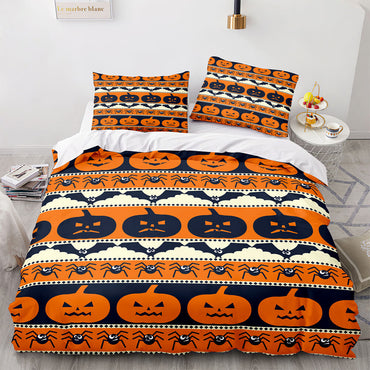 Halloween Pumpkin Cosplay Bedding Set Quilt Cover (Online Order Only)
