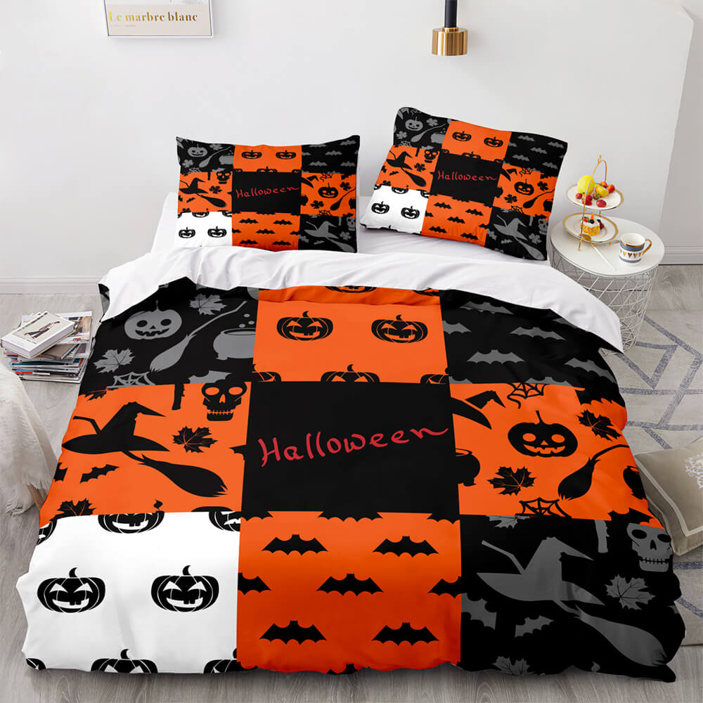 Halloween Pumpkin Cosplay Bedding Set Quilt Cover (Online Order Only)