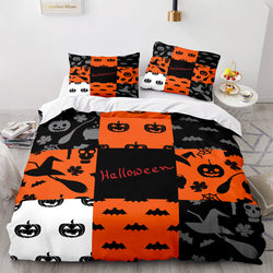 Halloween Pumpkin Cosplay Bedding Set Quilt Cover (Online Order Only)