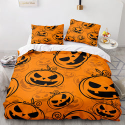 Halloween Pumpkin Cosplay Bedding Set Quilt Cover (Online Order Only)