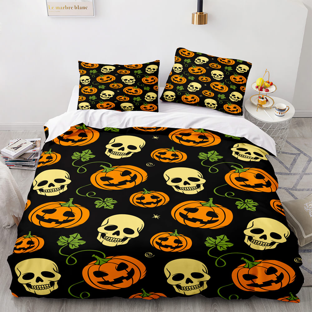 Halloween Pumpkin Cosplay Bedding Set Quilt Cover (Online Order Only)