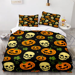 Halloween Pumpkin Cosplay Bedding Set Quilt Cover (Online Order Only)