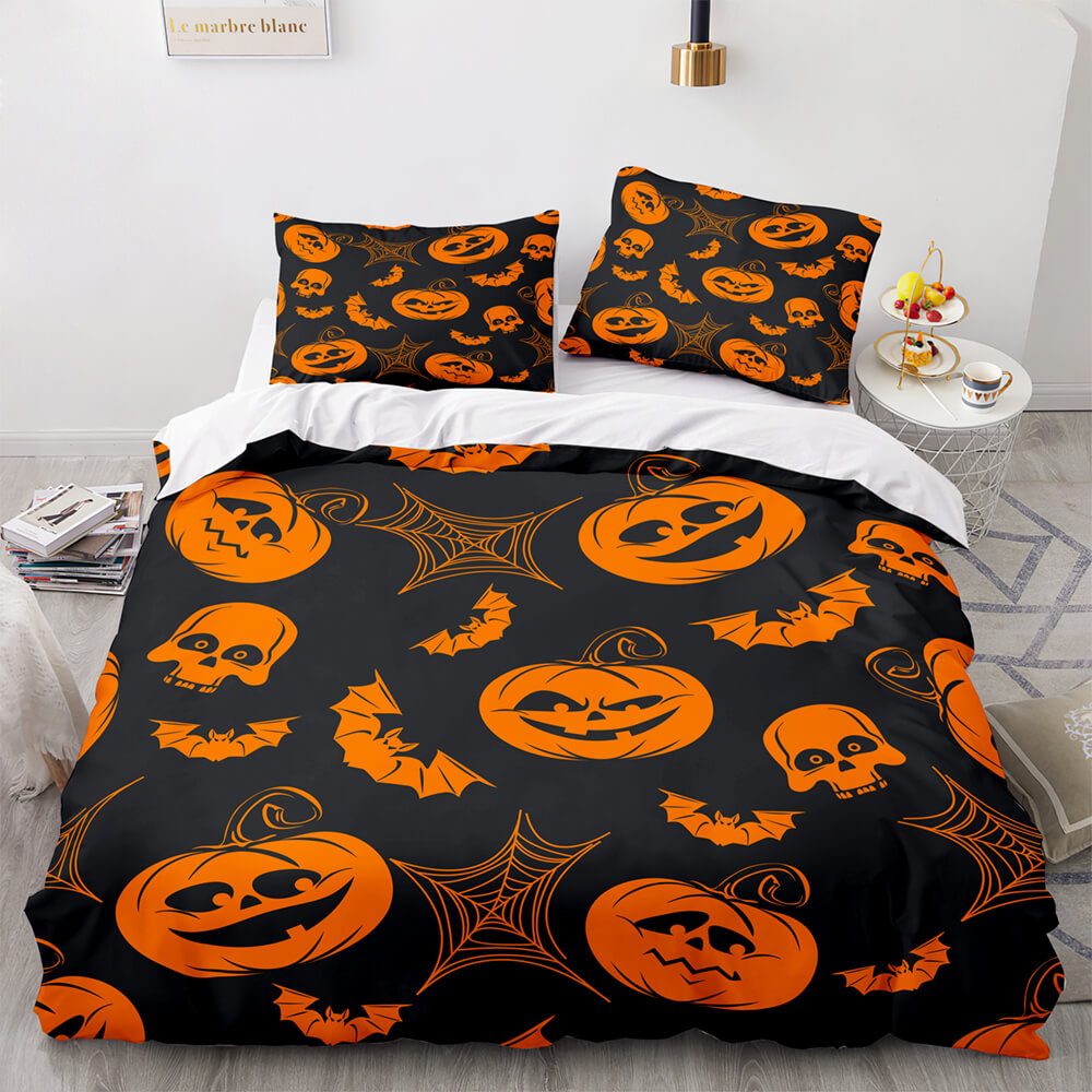 Halloween Pumpkin Cosplay Bedding Set Quilt Cover (Online Order Only)