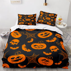 Halloween Pumpkin Cosplay Bedding Set Quilt Cover (Online Order Only)