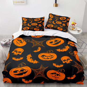 Halloween Pumpkin Cosplay Bedding Set Quilt Cover (Online Order Only)