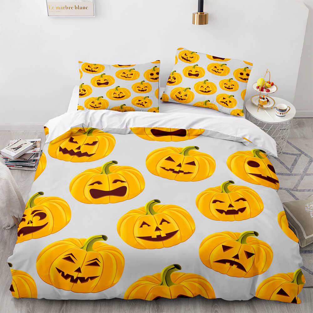 Halloween Pumpkin Cosplay Bedding Set Quilt Cover (Online Order Only)