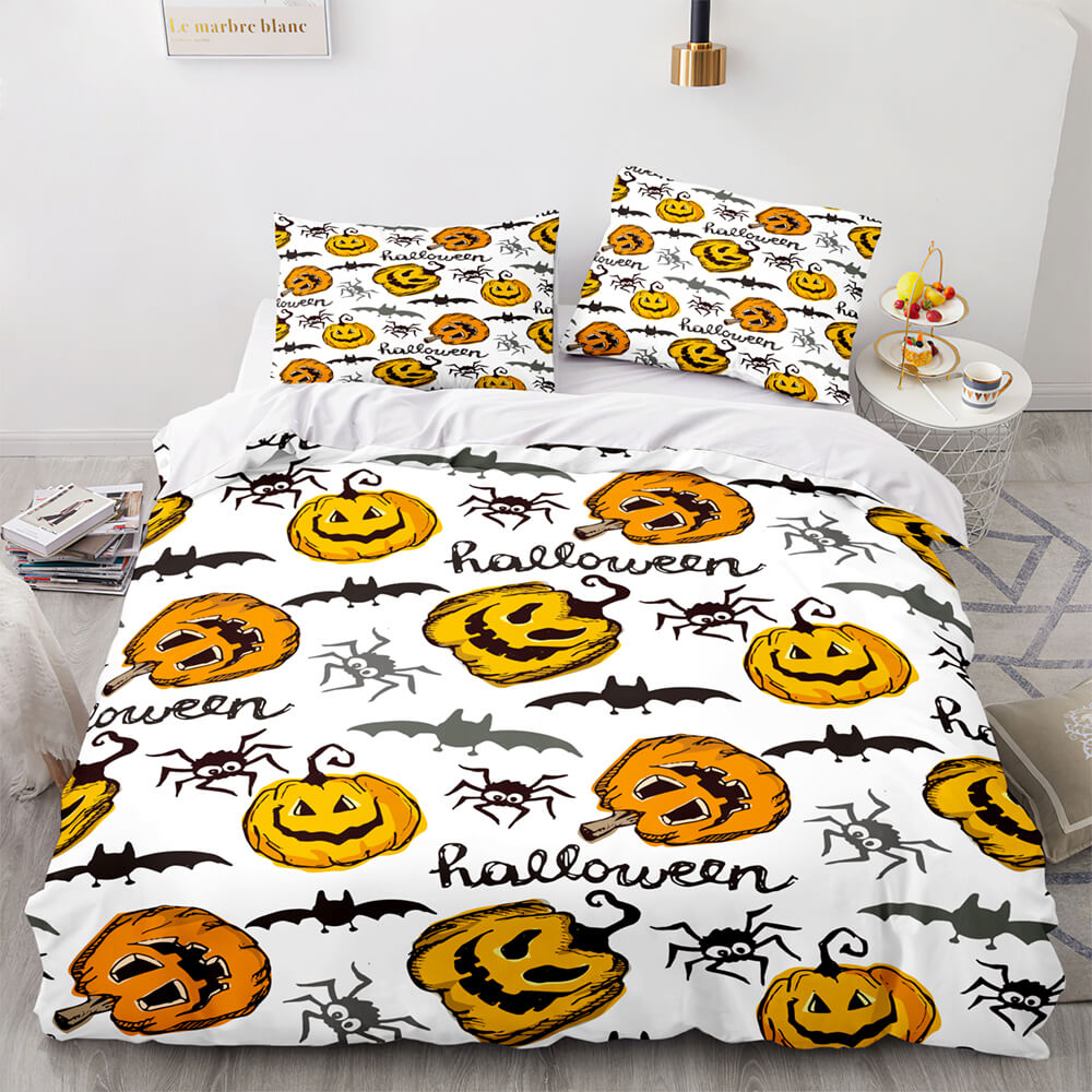 Halloween Pumpkin Cosplay Bedding Set Quilt Cover (Online Order Only)