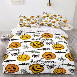 Halloween Pumpkin Cosplay Bedding Set Quilt Cover (Online Order Only)