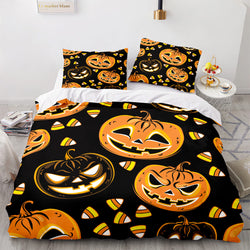 Halloween Pumpkin Cosplay Bedding Set Quilt Cover (Online Order Only)