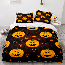 Halloween Pumpkin Cosplay Bedding Set Quilt Cover (Online Order Only)