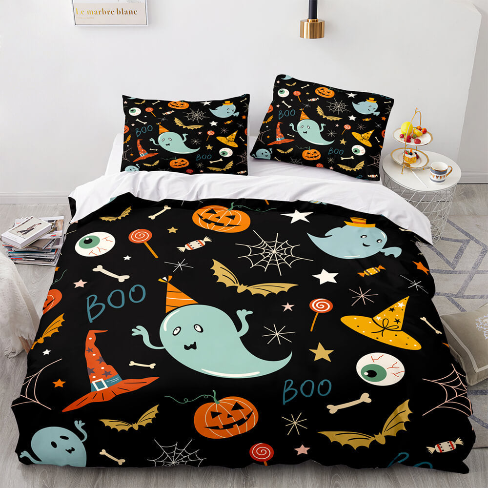 Halloween Pumpkin Cosplay Bedding Set Quilt Cover (Online Order Only)