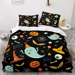 Halloween Pumpkin Cosplay Bedding Set Quilt Cover (Online Order Only)