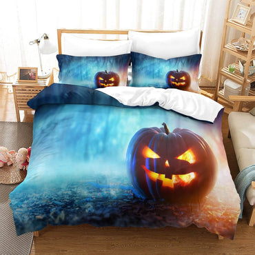 Halloween Pumpkin Decor Bedding Set Quilt Cover Without Filler (Online Order Only)