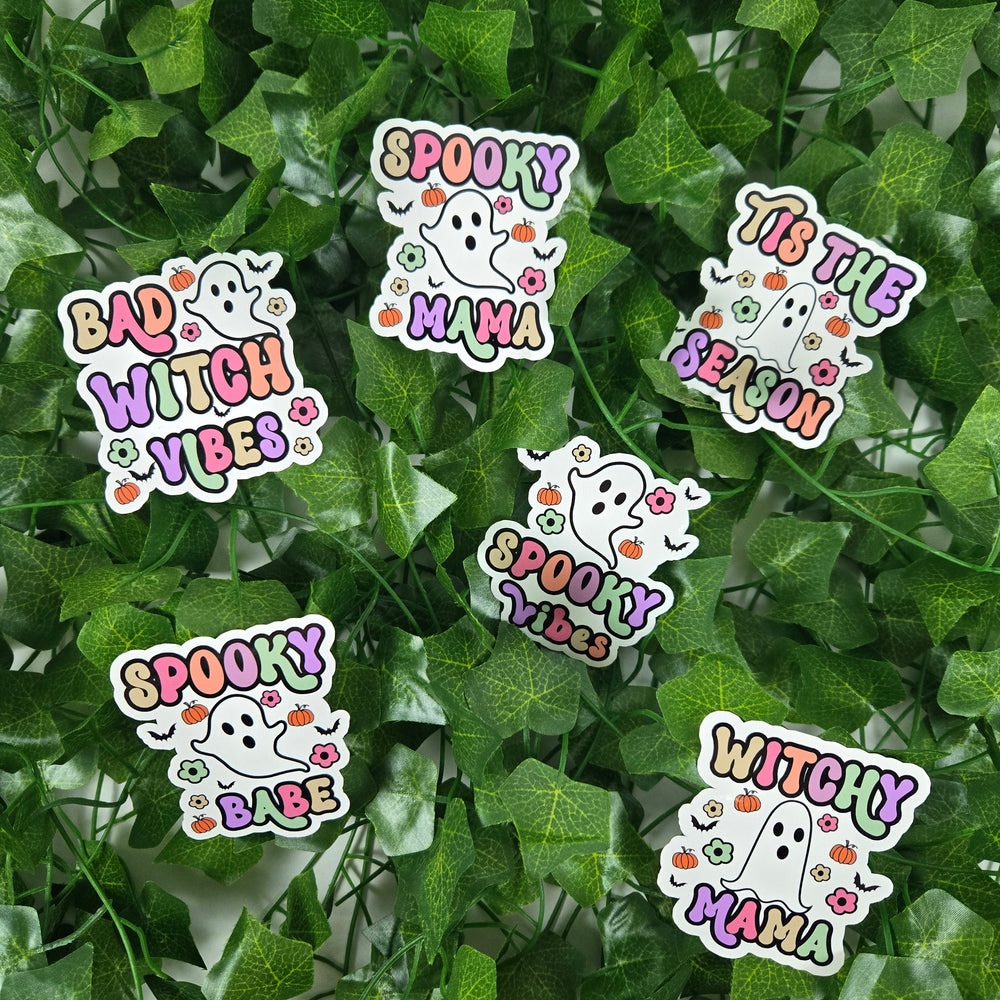 Halloween Ghost with Quote Stickers (ONLINE ORDER ONLY)