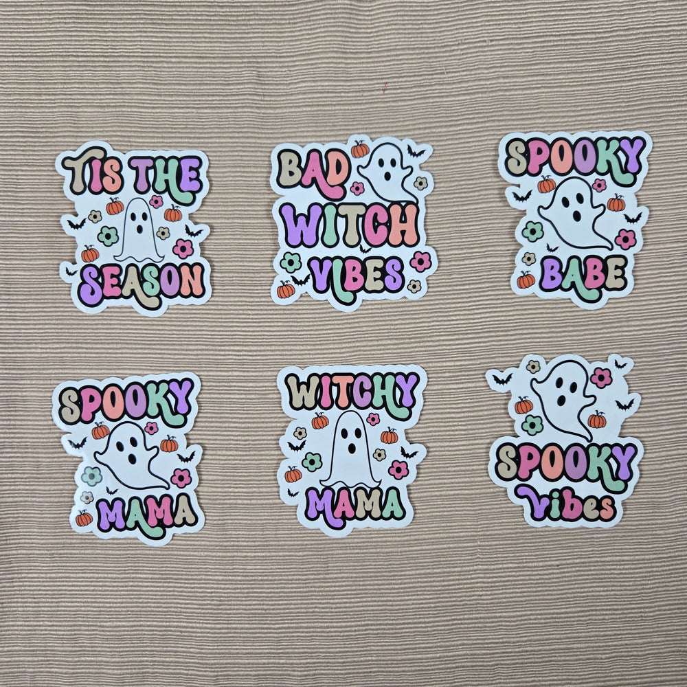 Halloween Ghost with Quote Stickers (ONLINE ORDER ONLY)