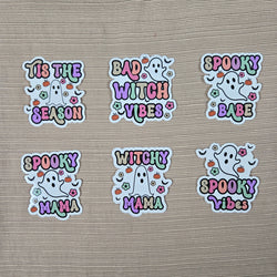 Halloween Ghost with Quote Stickers (ONLINE ORDER ONLY)