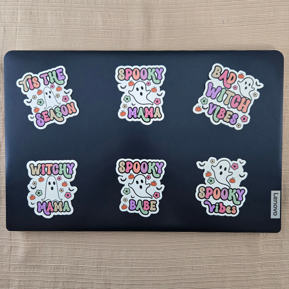Halloween Ghost with Quote Stickers (ONLINE ORDER ONLY)