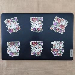 Halloween Ghost with Quote Stickers (ONLINE ORDER ONLY)