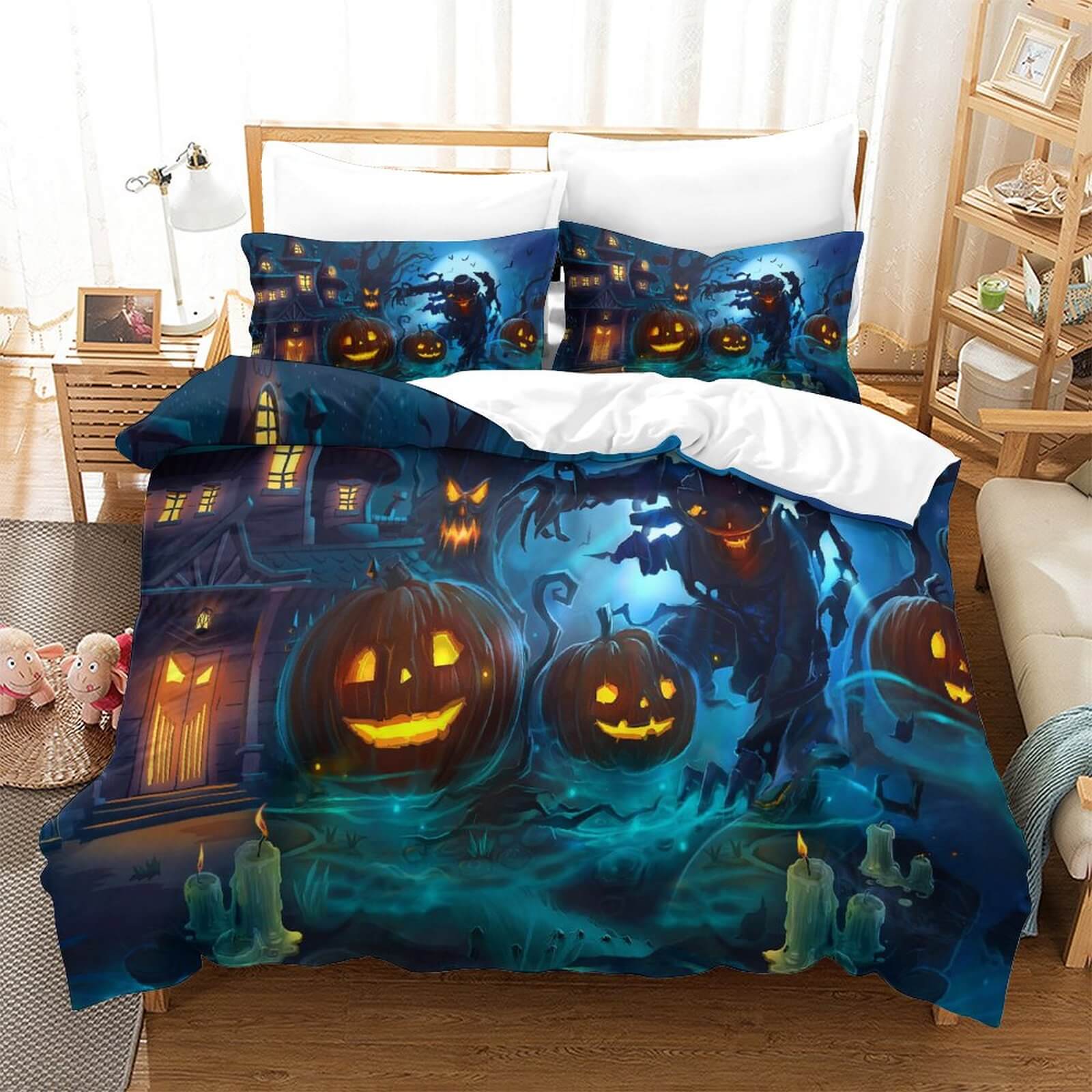 Hallowmas Pattern Bedding Set Quilt Cover Without Filler (Online Order Only)