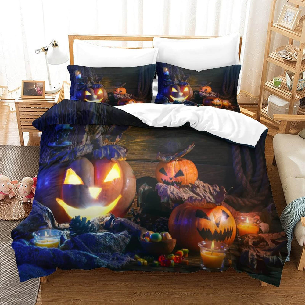 Hallowmas Pattern Bedding Set Quilt Cover Without Filler (Online Order Only)