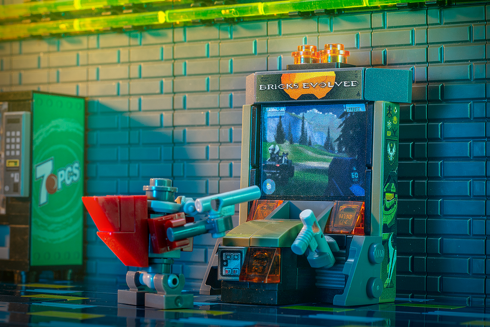 Custom Bricks Evolved Shooter Arcade Game made using LEGO parts (Online Order Only)