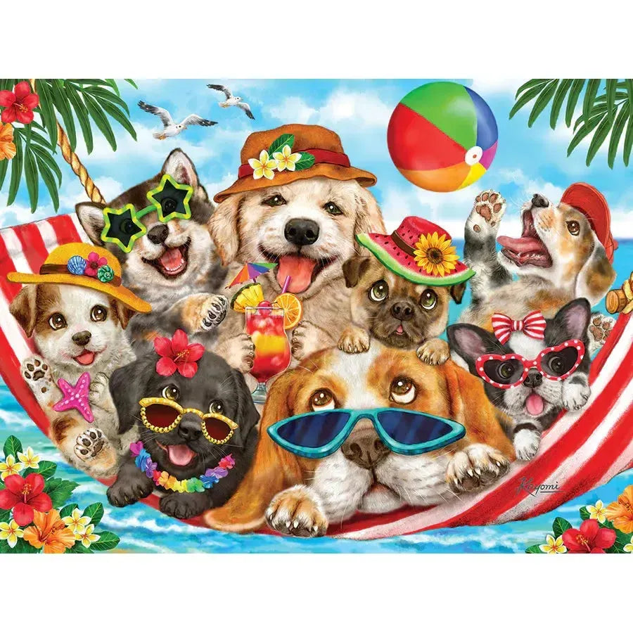 Hammock Party 275 Large Piece Jigsaw Puzzle Cobble Hill