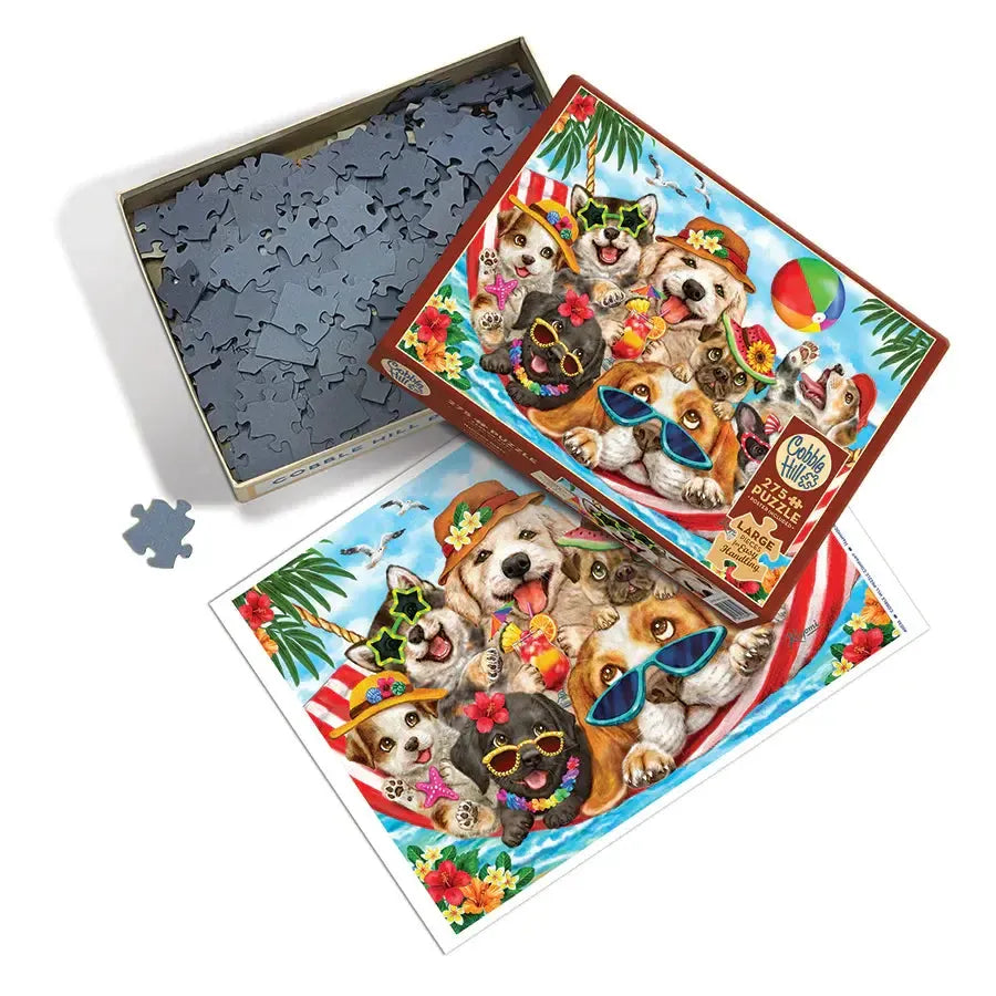 Hammock Party 275 Large Piece Jigsaw Puzzle Cobble Hill