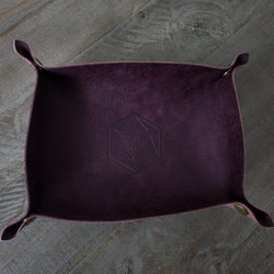Hand Made Italian Purple Pueblo Leather DND Dice Tray (ONLINE ORDER ONLY)