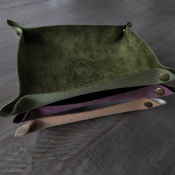 Hand Made Italian Purple Pueblo Leather DND Dice Tray (ONLINE ORDER ONLY)