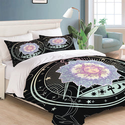 Hand Drawn Sun Face Bedding Sets Quilt Cover Without Filler (Online Order Only)