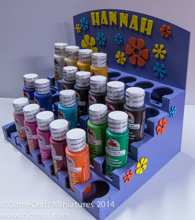 Paint Rack - 36mm Polly Scale / Tamiya 10ml and Larger Craft Paints (Online Order Only) (Online Order Only)