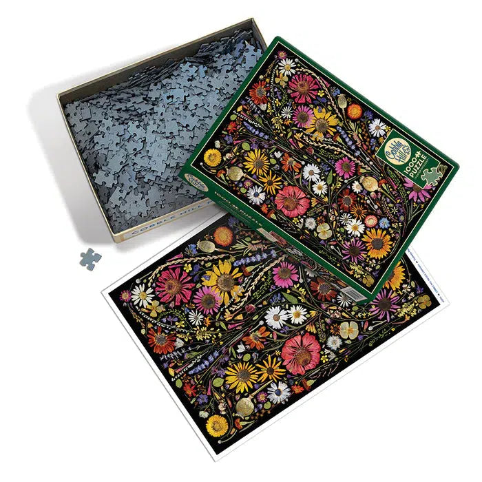 Happiness Flower Press 1000 Piece Jigsaw Puzzle Cobble Hill (ONLINE ORDER ONLY)