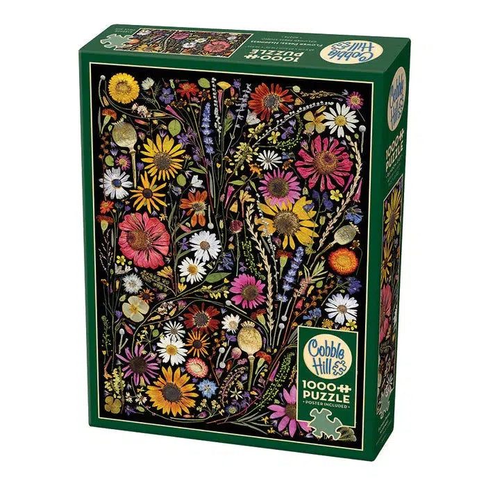 Happiness Flower Press 1000 Piece Jigsaw Puzzle Cobble Hill (ONLINE ORDER ONLY)
